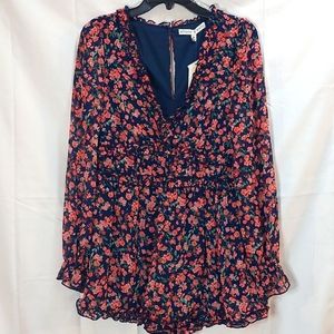 New allison & kelly Navy Floral romper Size M